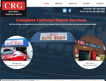 Tablet Screenshot of crgautobody.com